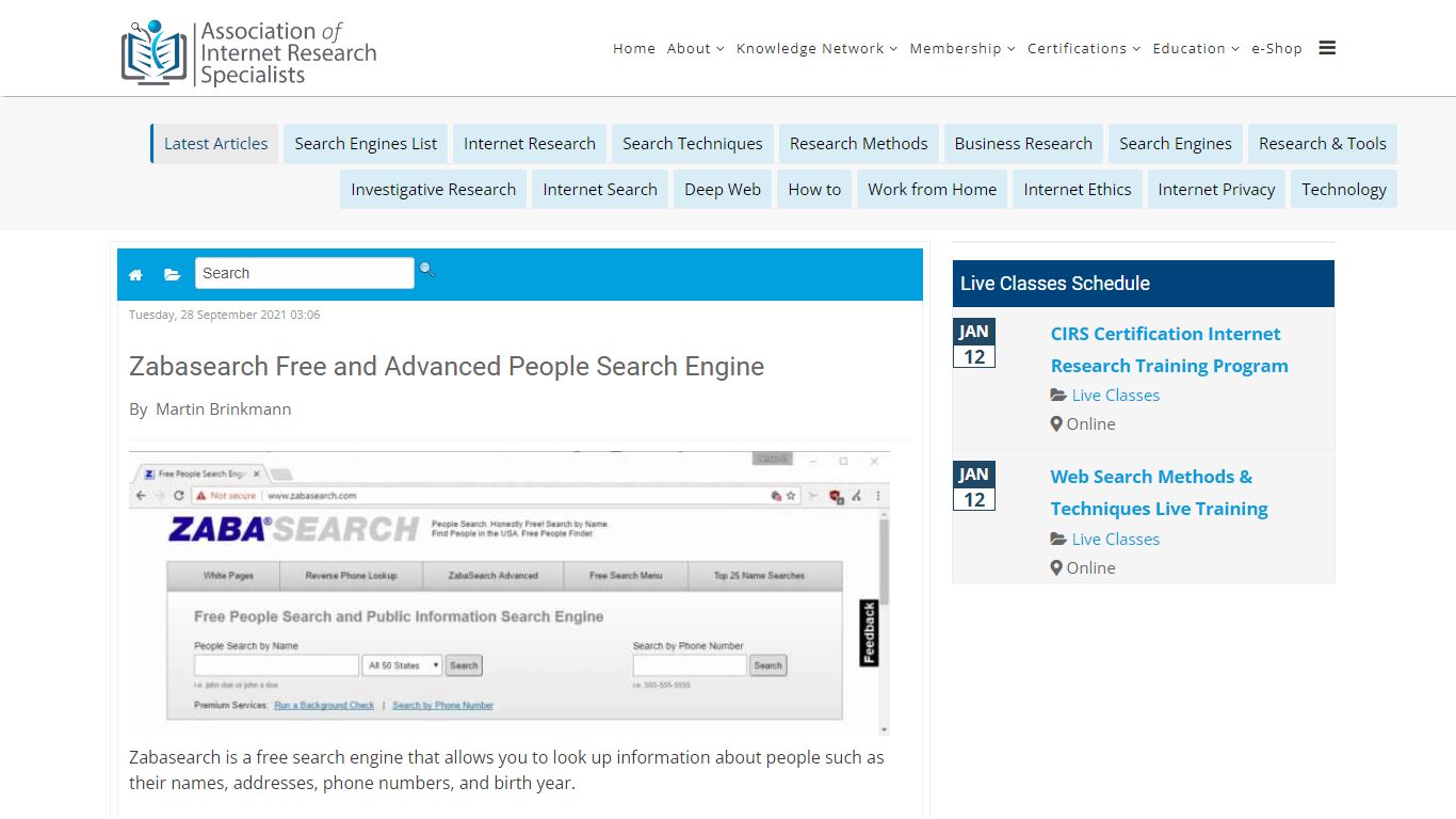 Zabasearch Free and Advanced People Search Engine | AOFIRS